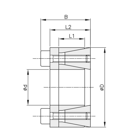 Втулка зажимная BK 45 (RCK 45) 40x62 (KLHH040), EMT | ЕМТ