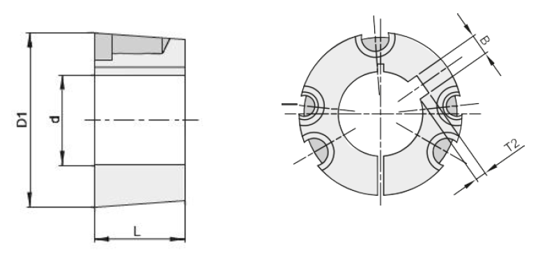 Втулка тапербуш 3535-100 мм, EMT | ЕМТ