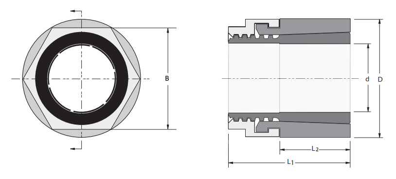 Втулка зажимная MINI KBS 56 12x23, EMT | ЕМТ