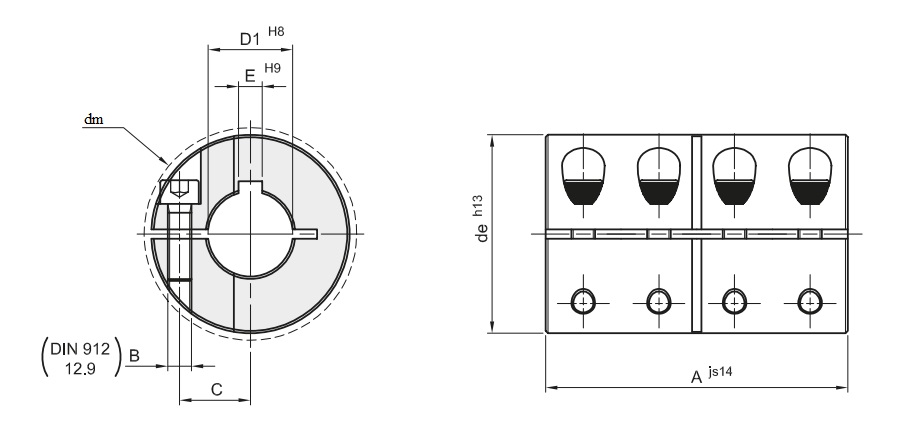 Муфта продольно-свёртная GBR 25, EMT | ЕМТ
