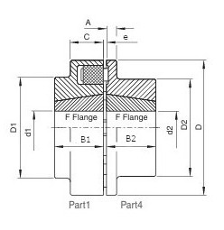 Полумуфта N-EUPEX 200 под расточку часть 3, EMT | ЕМТ