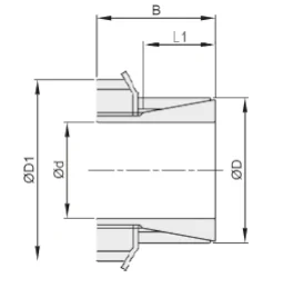 Втулка зажимная BK 26/1 (RCK 26) 35x45 (KLFF035), EMT | ЕМТ