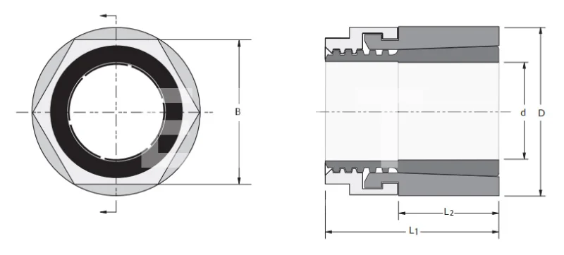 Втулка зажимная MINI KBS 56 20x35, EMT | ЕМТ