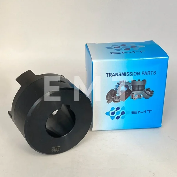 Полумуфта GE 75-90 B с готовым отверстием d75 шпон паз 20х4,9мм+винт М12 СТАЛЬ, EMT | ЕМТ