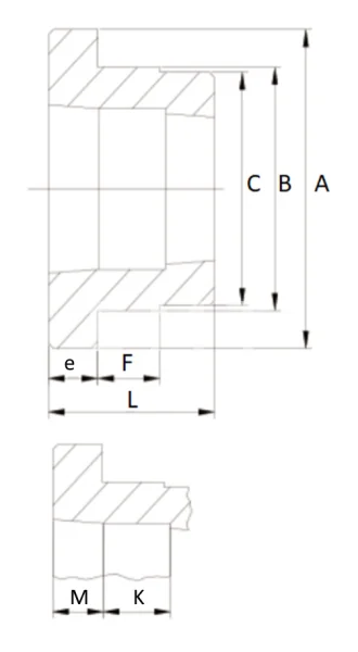 Ступица приварная (PHH W30) TB-3030, EMT | ЕМТ