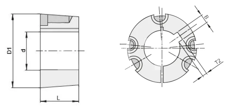 Втулка тапербуш 3525-60 мм, EMT | ЕМТ